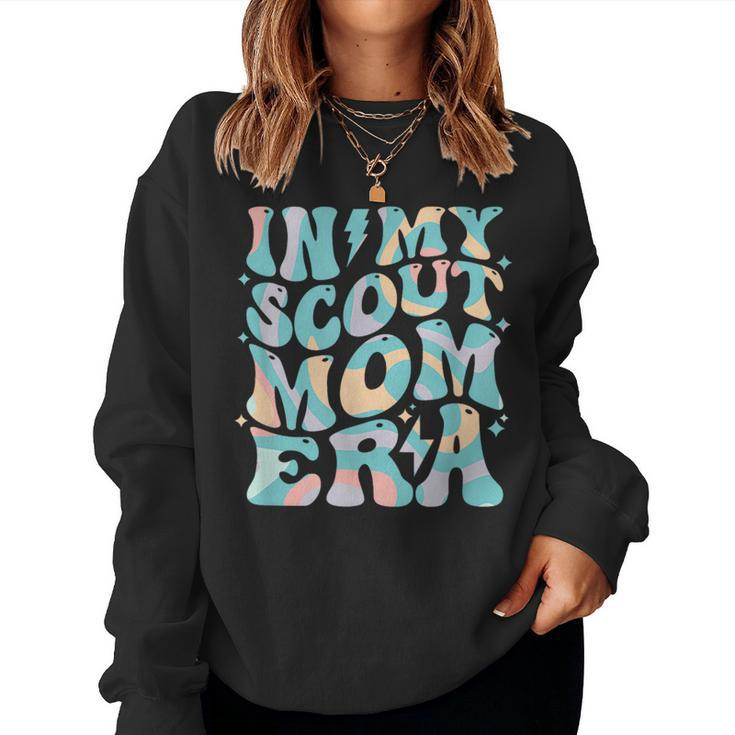 Retro Groovy In My Scout Mom Era Mother's Day Women Sweatshirt