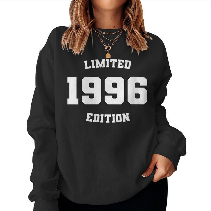 Retro Vintage Made In 1996 Limited Edition Women Sweatshirt