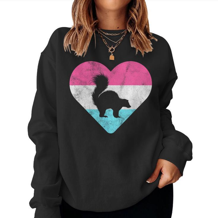 Retro Vintage Skunk For Or Girls Women Sweatshirt