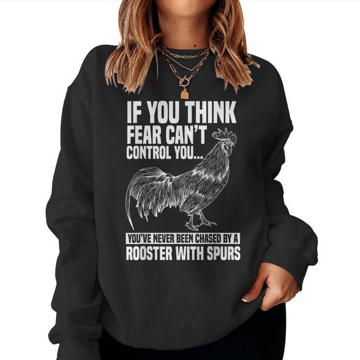 Rooster Chicken Lover Animal Women Sweatshirt