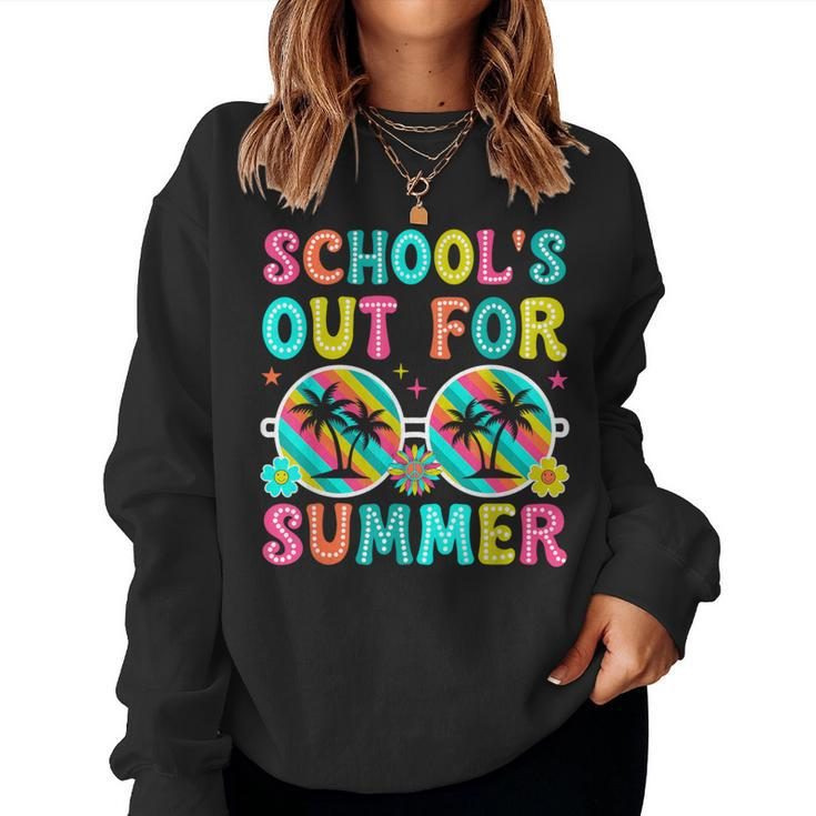 Schools Out For Summer Last Day Of School Teacher Boys Girls Women Sweatshirt