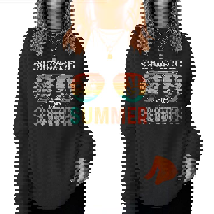 Schools Out For Summer Last Day School Teacher Student Boy Women Sweatshirt