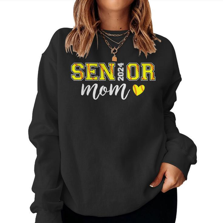 Senior Softball Mom Class Of 2024 Senior Mama Women Sweatshirt