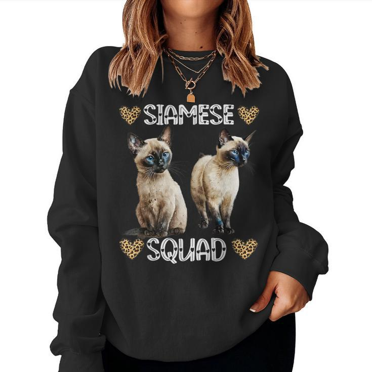 Siamese Squad Siamese Cat Lover Mother's Day Women Sweatshirt
