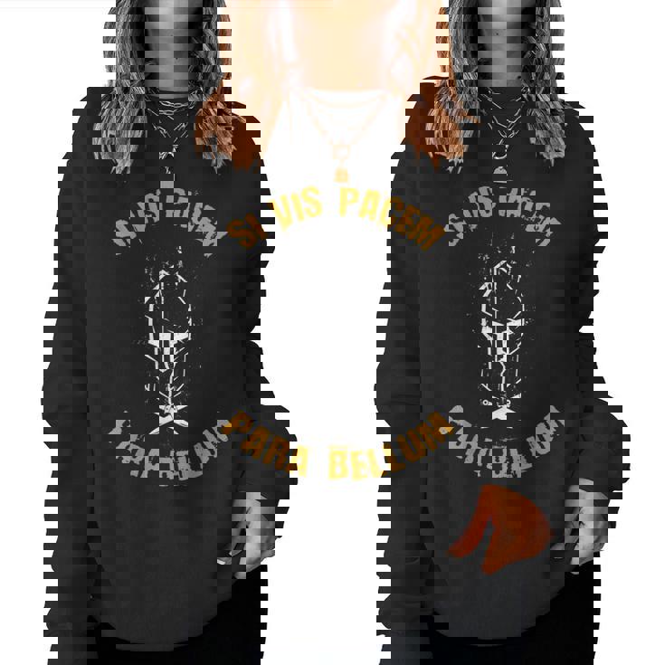 Siis Pacem Para Bellum Spqr Romano Roma Sudadera Mujer