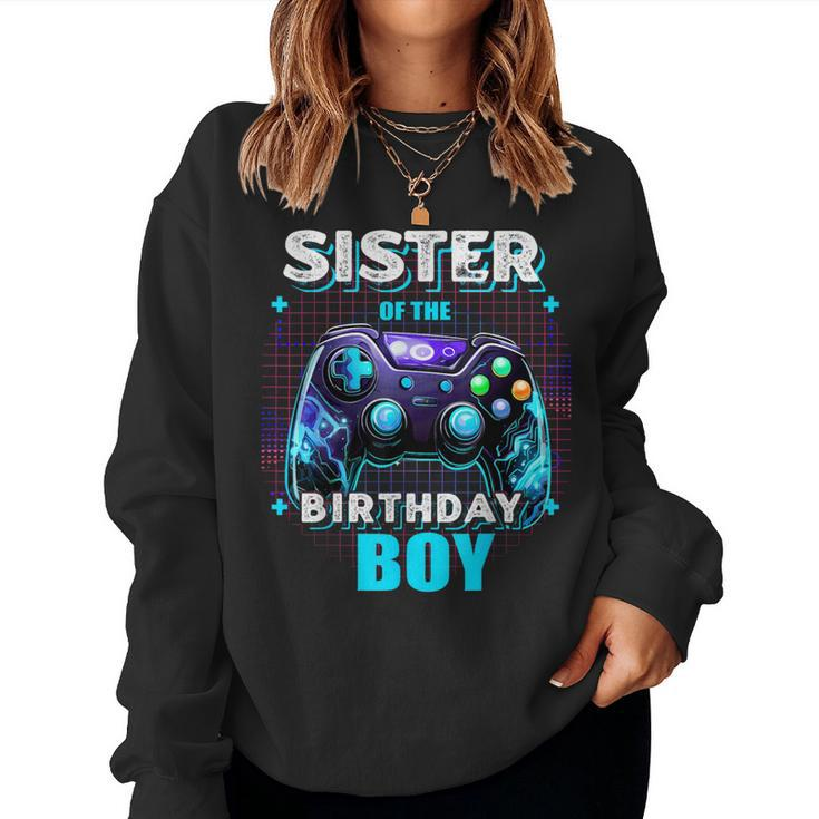 Sister Of The Birthday Boy Matching Video Game Birthday Women Sweatshirt