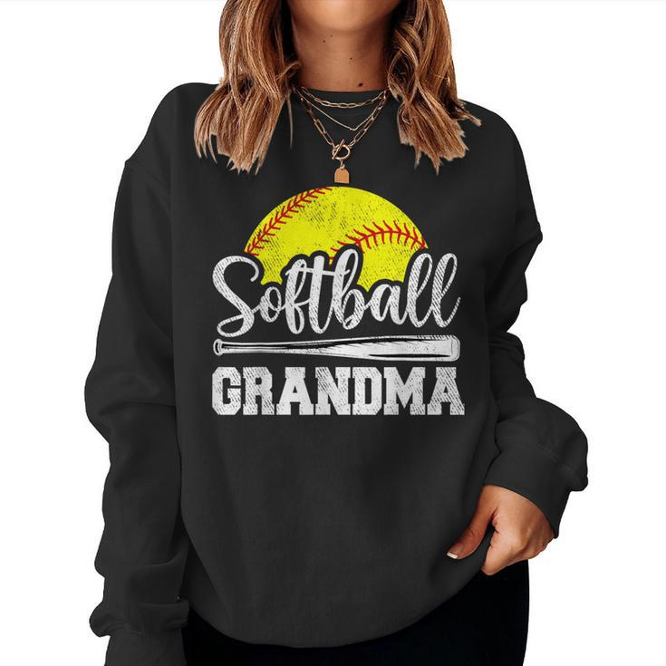 Softball Grandma Softball Player Game Day Mother's Day Women Sweatshirt