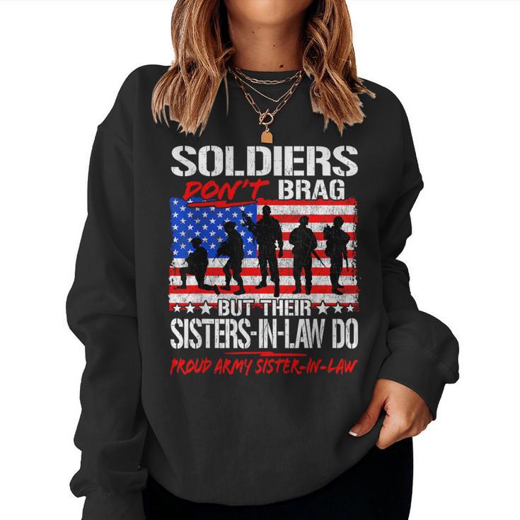 I m A Proud Army Nana Us Flag Women Sweatshirt Monsterry