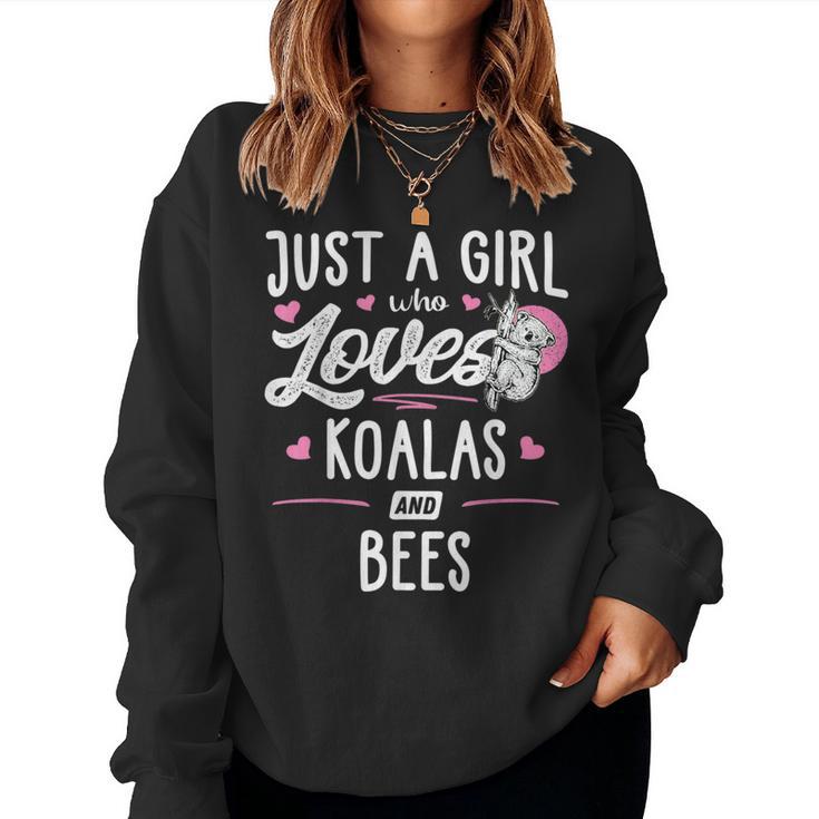 Solo Una Chica Que Ama A Los Koalas Y Las Abejas Regala A Las Es Sudadera Mujer