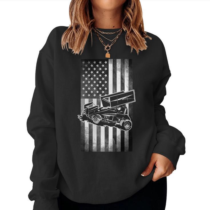 Sprint Car Racing Race Track Racer Women Sweatshirt