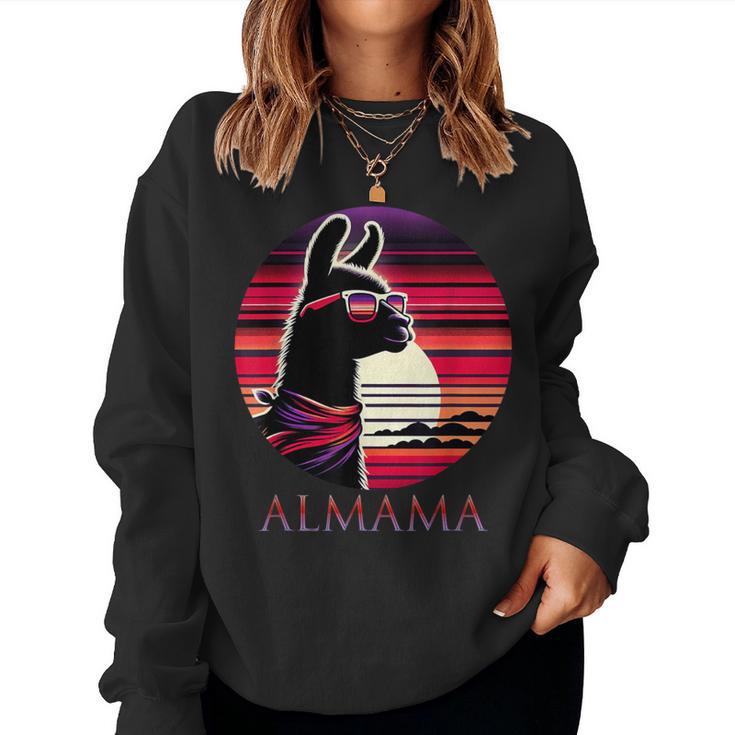 Stolze Alpaka Mama Almama Fan Liebhaberin Mama Frische Mama Sweatshirt Frauen