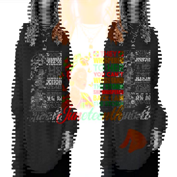 I Am The Storm Girls Junenth Black History Month Women Sweatshirt