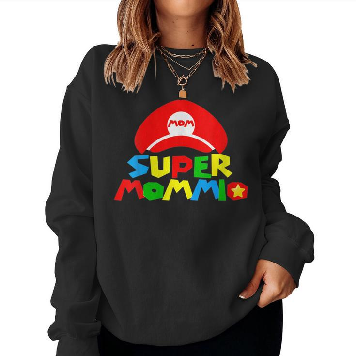 Super-Mommio Mom Mommy Mother Video Game Lovers Women Sweatshirt