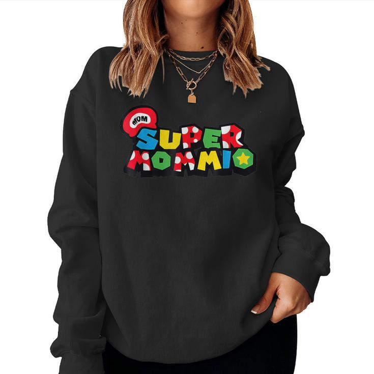 Super Mommio Mommy Mother Nerdy Video Gaming Lover Women Sweatshirt