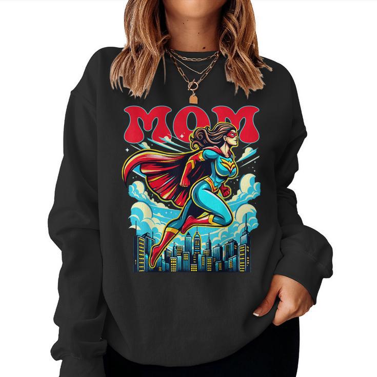 Superhelden-Mama Sweatshirt Frauen