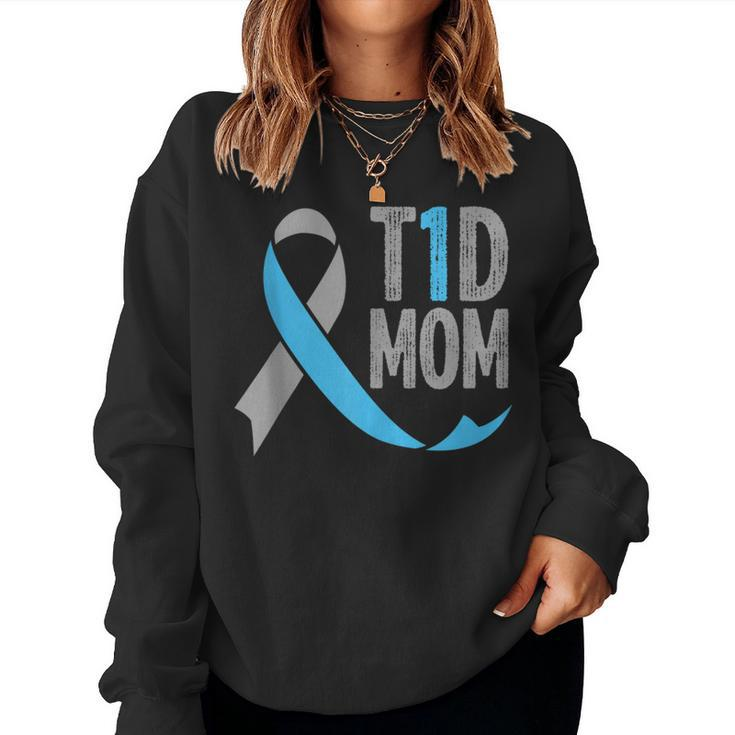 T1d Mom Diabetic For Women Type 1 Mom Diabetes Women Sweatshirt