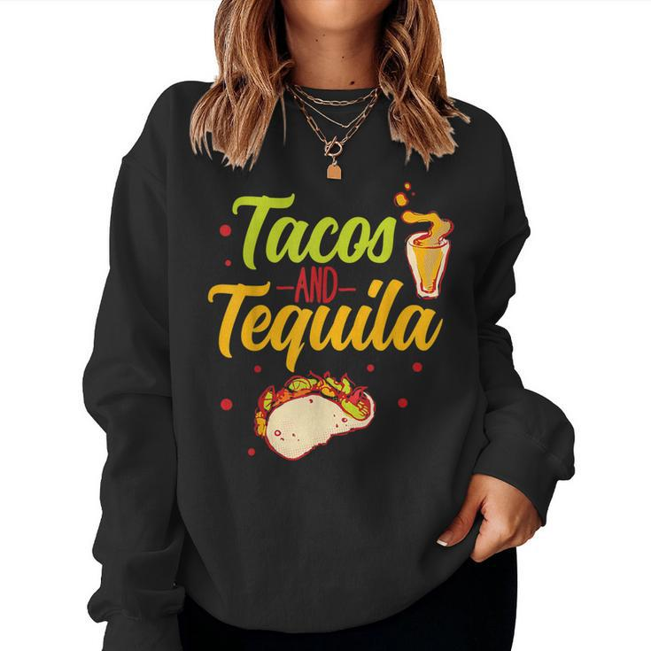 Tacos And Tequila Cinco De Mayo Women Sweatshirt
