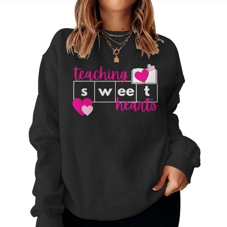 Teaching Sweethearts Reading Teacher Science Of Reading Women Sweatshirt