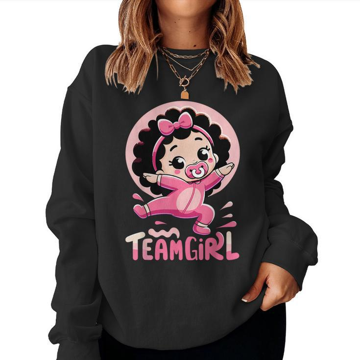 Team Girl Baby Gender Reveal Party Announcement Women Sweatshirt