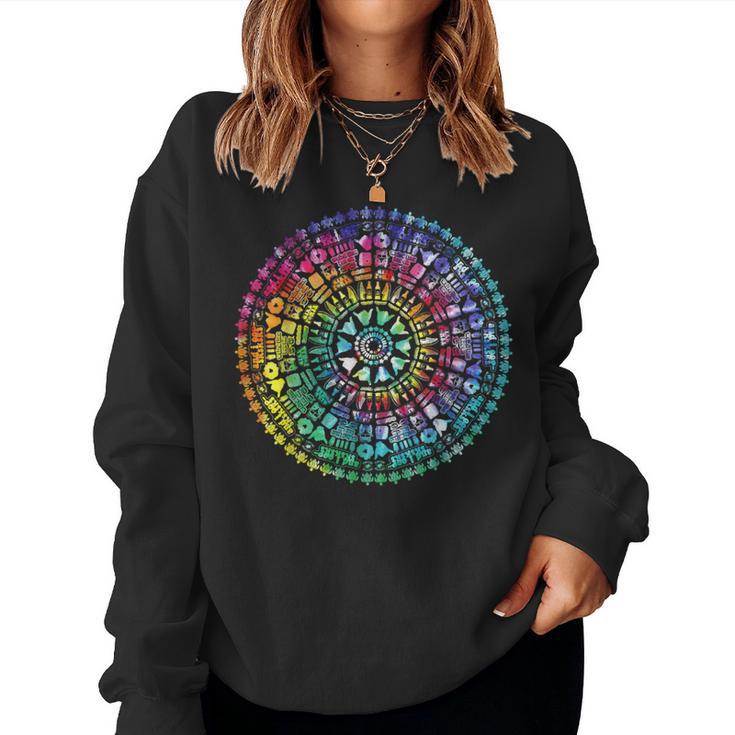 Tie Dye Mandala Sksksk And I Oop Save The Turtles Visco Girl Women Sweatshirt