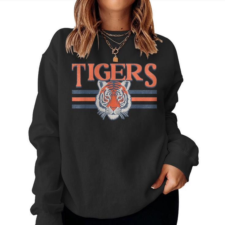Tigers Vintage Sports Name Girls Women Sweatshirt