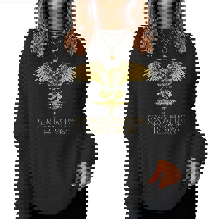 Historia Romana Antigua Constantino El Grande Spqr Rome Sudadera Mujer