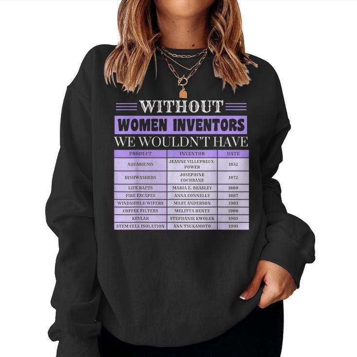 History Of Inventors International Women's Day Women Sweatshirt