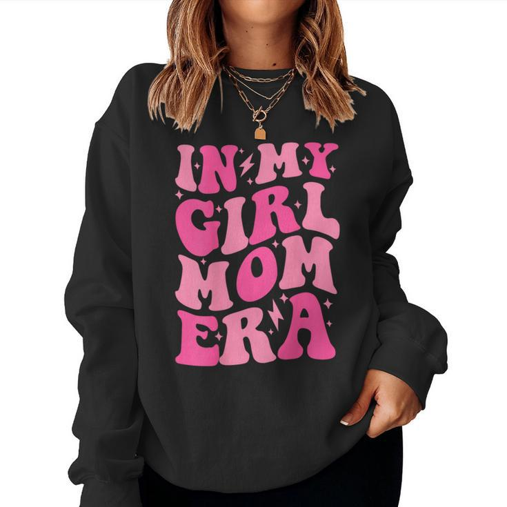 Trendy Mom Of Girl Retro Girl Mama Back Women Sweatshirt