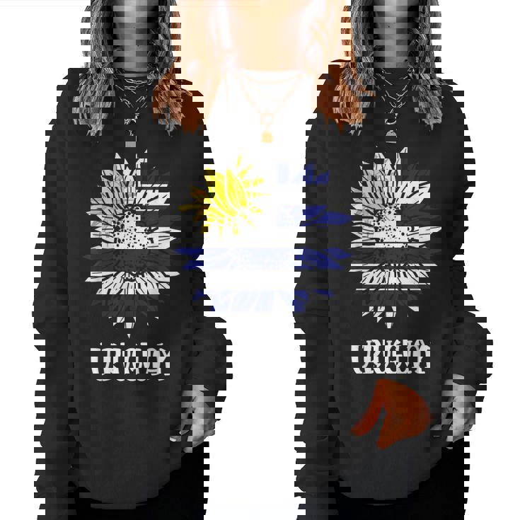 Uruguay Flag Sunflower Pride Uruguayan Roots Women Women Sweatshirt