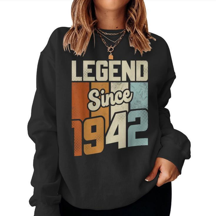 Vintage 1942 81 Birthday Decorations 81St Birthday Women Sweatshirt