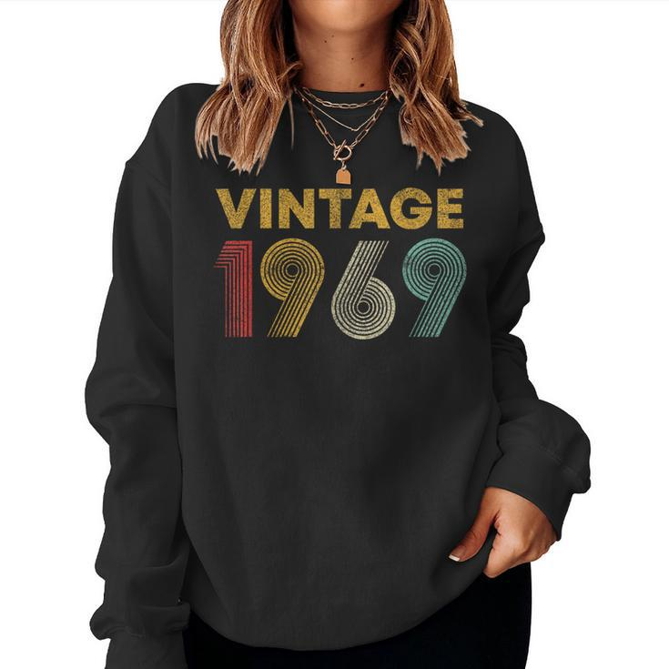 Vintage 1969 55Th Birthday 55 Years Old Women Sweatshirt