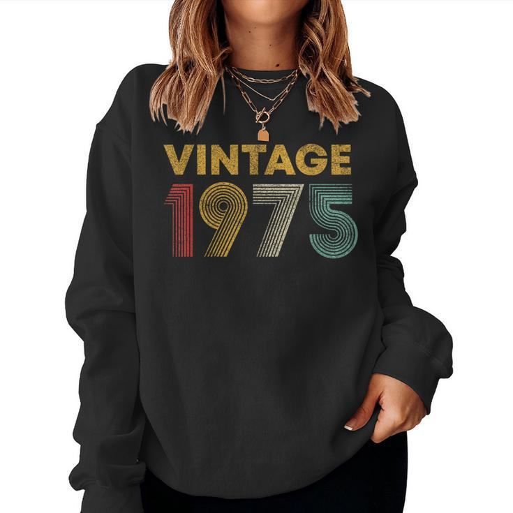 Vintage 1975 49Th Birthday 49 Years Old Women Sweatshirt