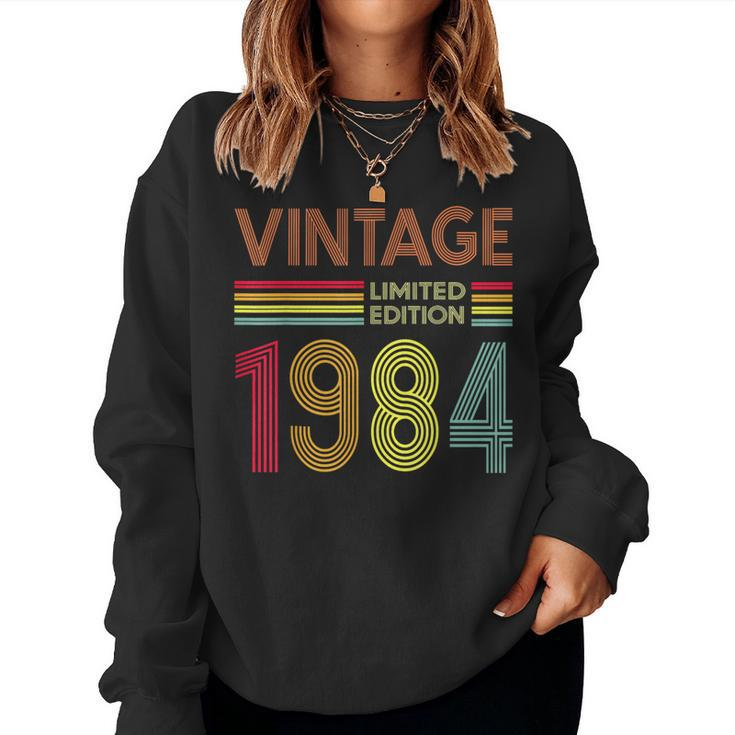 Vintage 1984 40Th Birthday 40 Years Old Women Sweatshirt