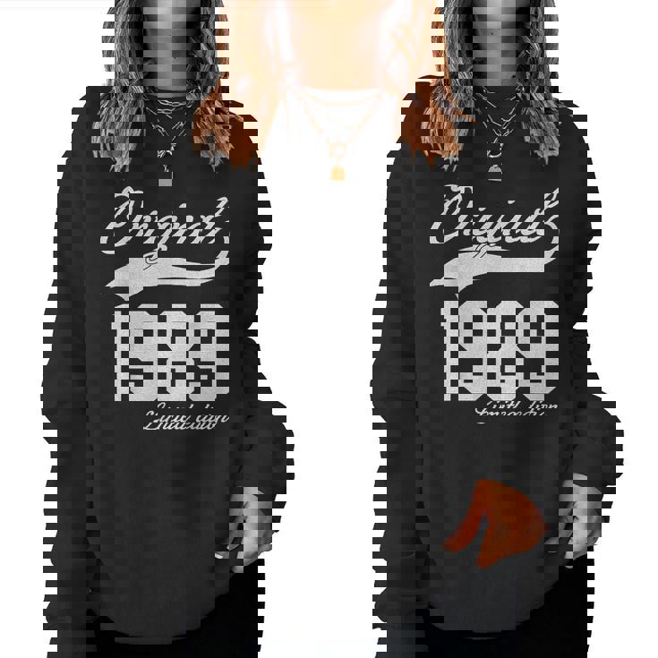 Vintage 1989 Original Parts 35Th Birthday Women Sweatshirt