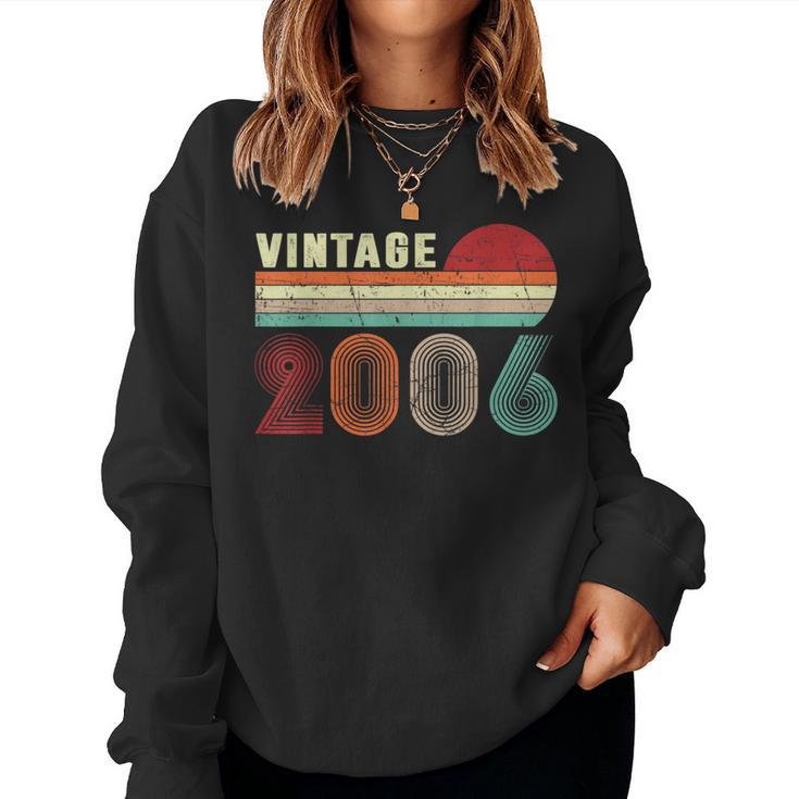 Vintage 2006 17 Years Old Boys Girls 17Th Birthday Women Sweatshirt