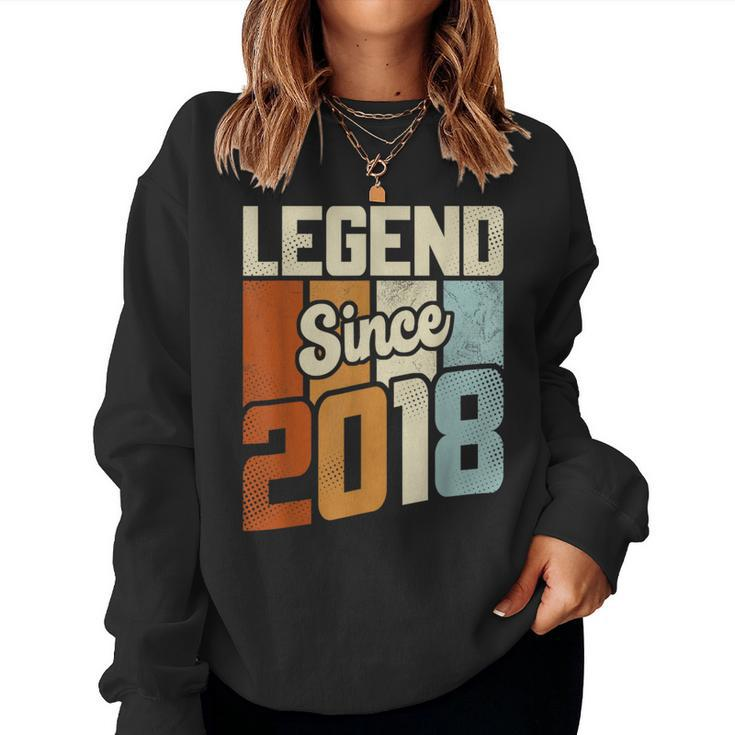 Vintage 2018 6 Birthday Decorations Boys Girls 6Th Birthday Women Sweatshirt