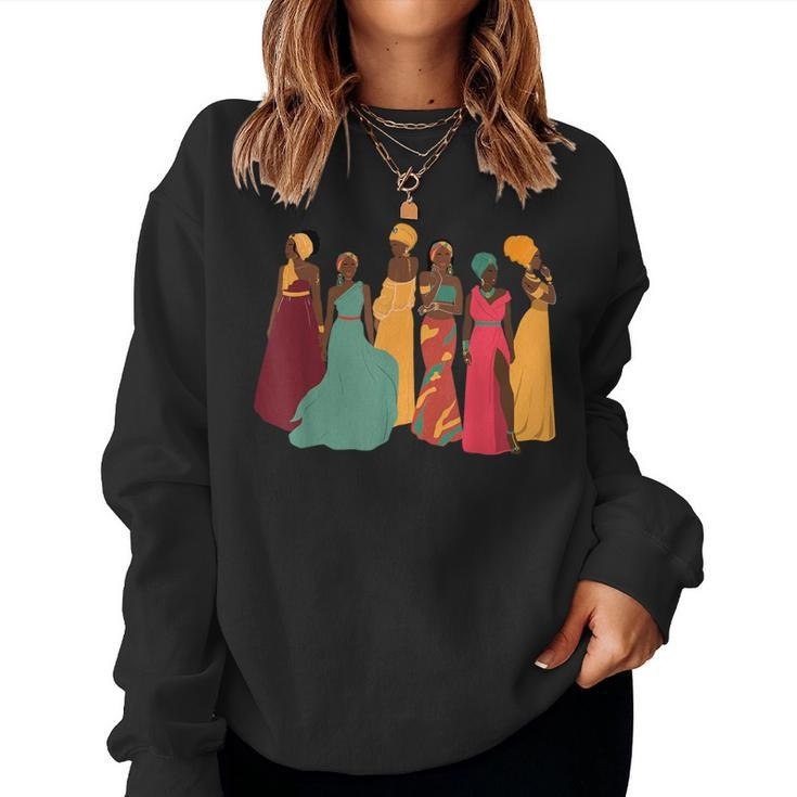 Vintage African Black 1920S 20S Black History Month Women Sweatshirt