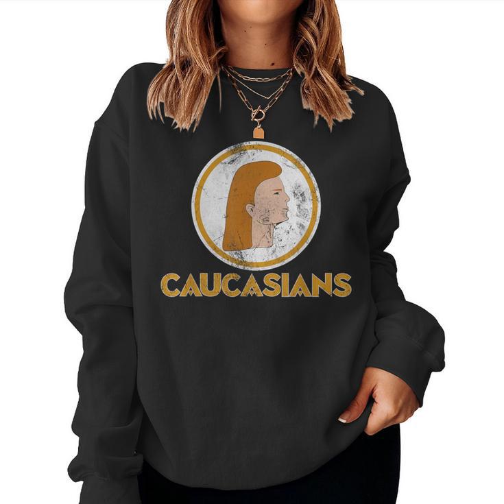 Vintage Caucasians Pride Caucasian Woman Women Sweatshirt