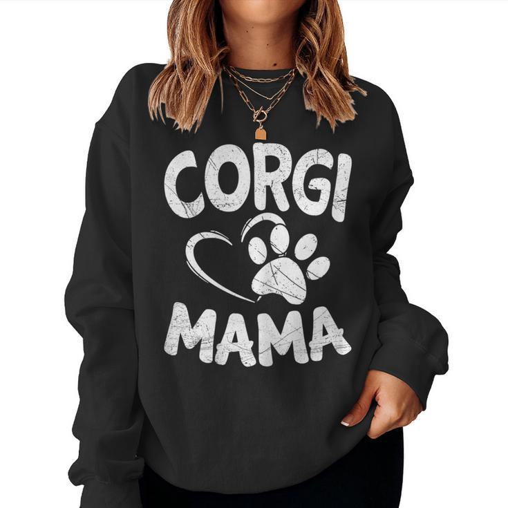 Welsh Corgi Mama Lover Dog Breeder Mom Pet Women Sweatshirt