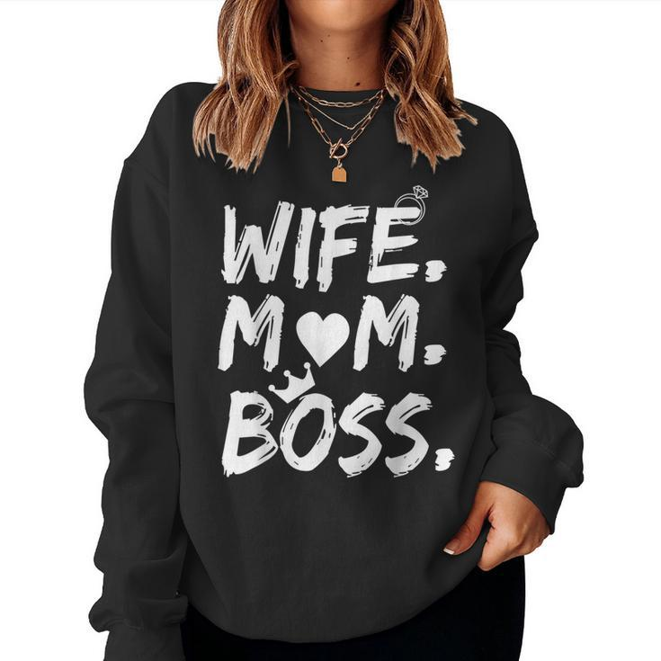 For Wife Mom Boss Mother's Day Women Sweatshirt