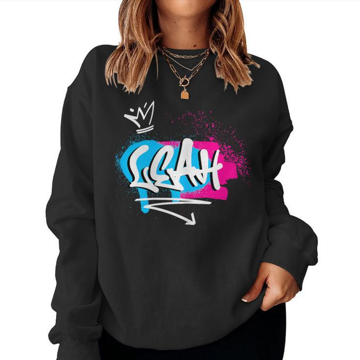 Woman Girls Humour Idea First Name For Leah Women Sweatshirt