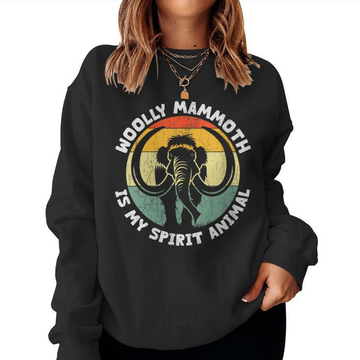 Woolly Mammoth Is My Spirit Animal Vintage Women Sweatshirt