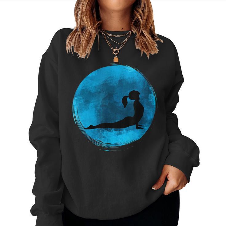 Zen Meditation Yoga Woman Silhoutte Women Sweatshirt