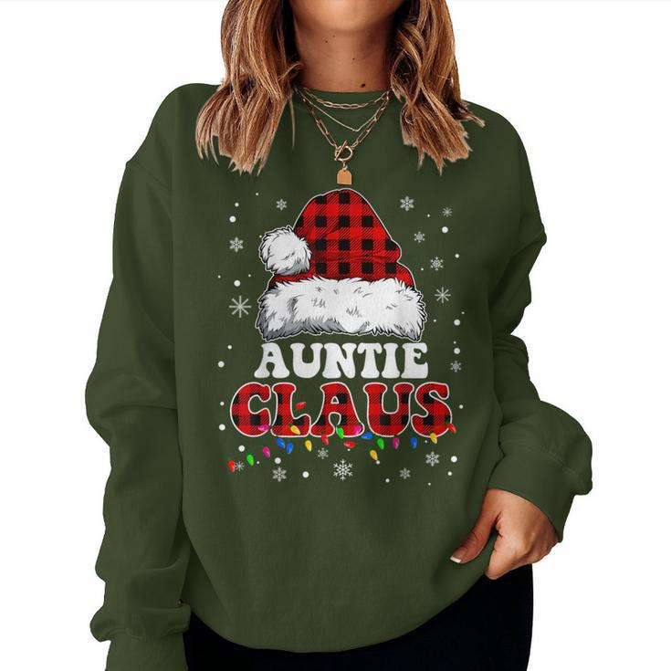 Auntie Claus Santa Claus Matching Family Pajamas Women Sweatshirt