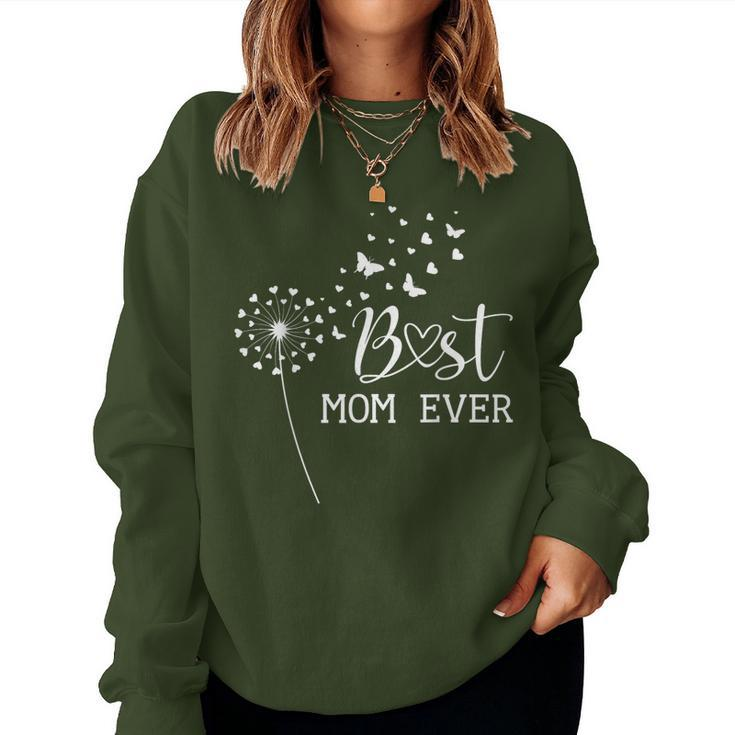 Best Mom Ever Flower For Christmas Birthday Women Sweatshirt