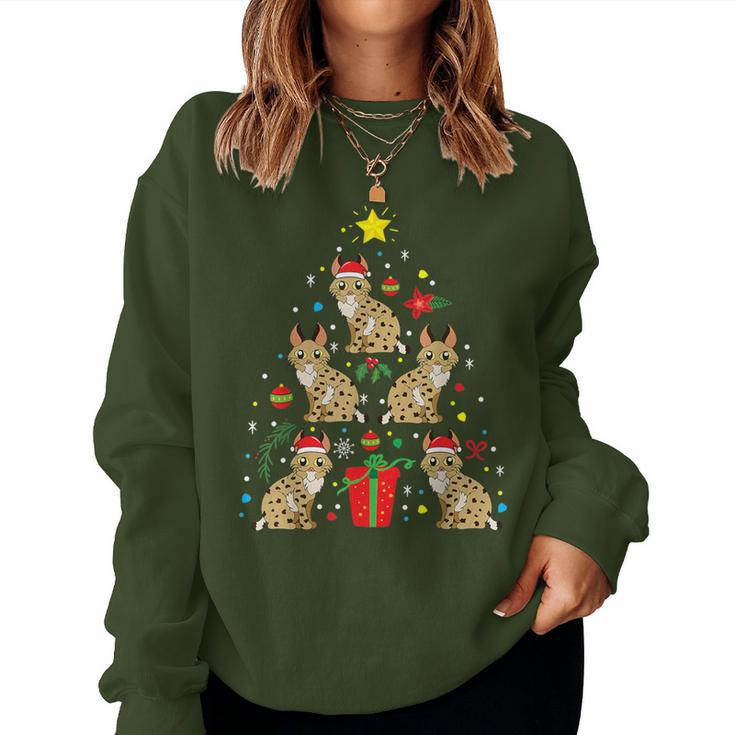Bobcat Christmas Ornament Tree Dad Mom Women Sweatshirt