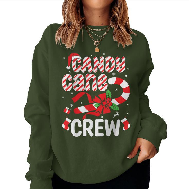Candy Cane Crew Christmas Holiday Women Women Sweatshirt