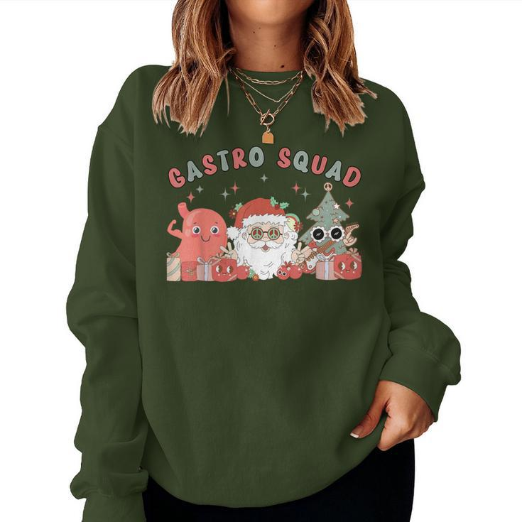 Christmas Gastro Squad Gi Nurse Endoscopy Santa Hippie Xmas Women Sweatshirt