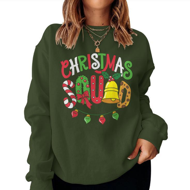 Christmas Squad Family Matching Pajama Boys Girls Xmas Women Sweatshirt