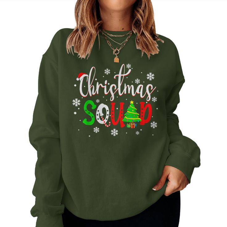 Christmas Squad Family Matching Santa Hat Men Women Sweatshirt